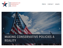 Tablet Screenshot of conservativeleadership.us